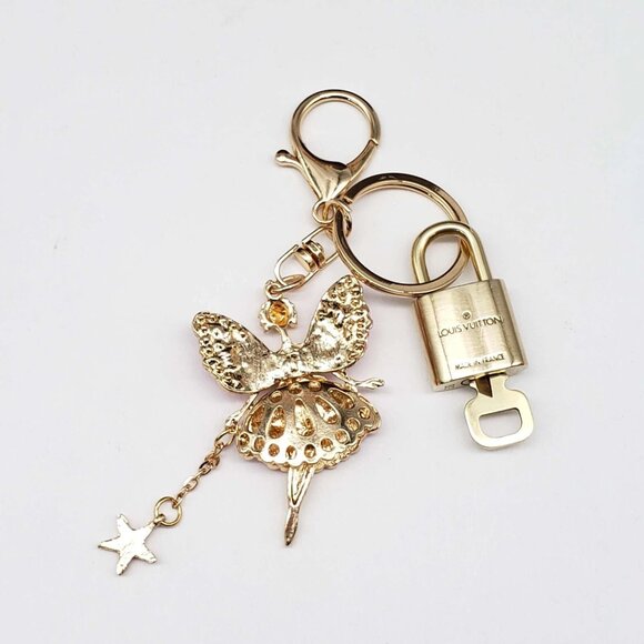 Authentic Louis Vuitton Lock & Key with unbranded Fairy Bagcharm, Keycharm - Picture 3 of 6